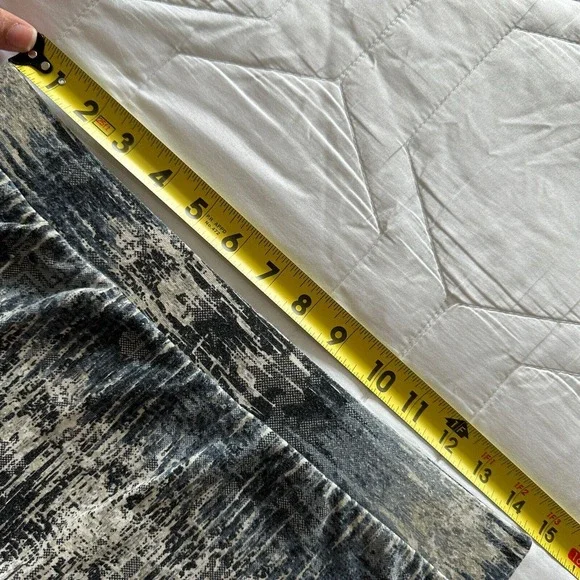 Roz&Ali Multicolor Maxi Boho Skirt Stretch Striped Tie Dye Blue Gypsy Women's PM - Picture 7 of 8